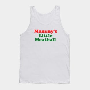 Daddy Little Meatball Italian Ironic Funny Meme Unisex Tank Top